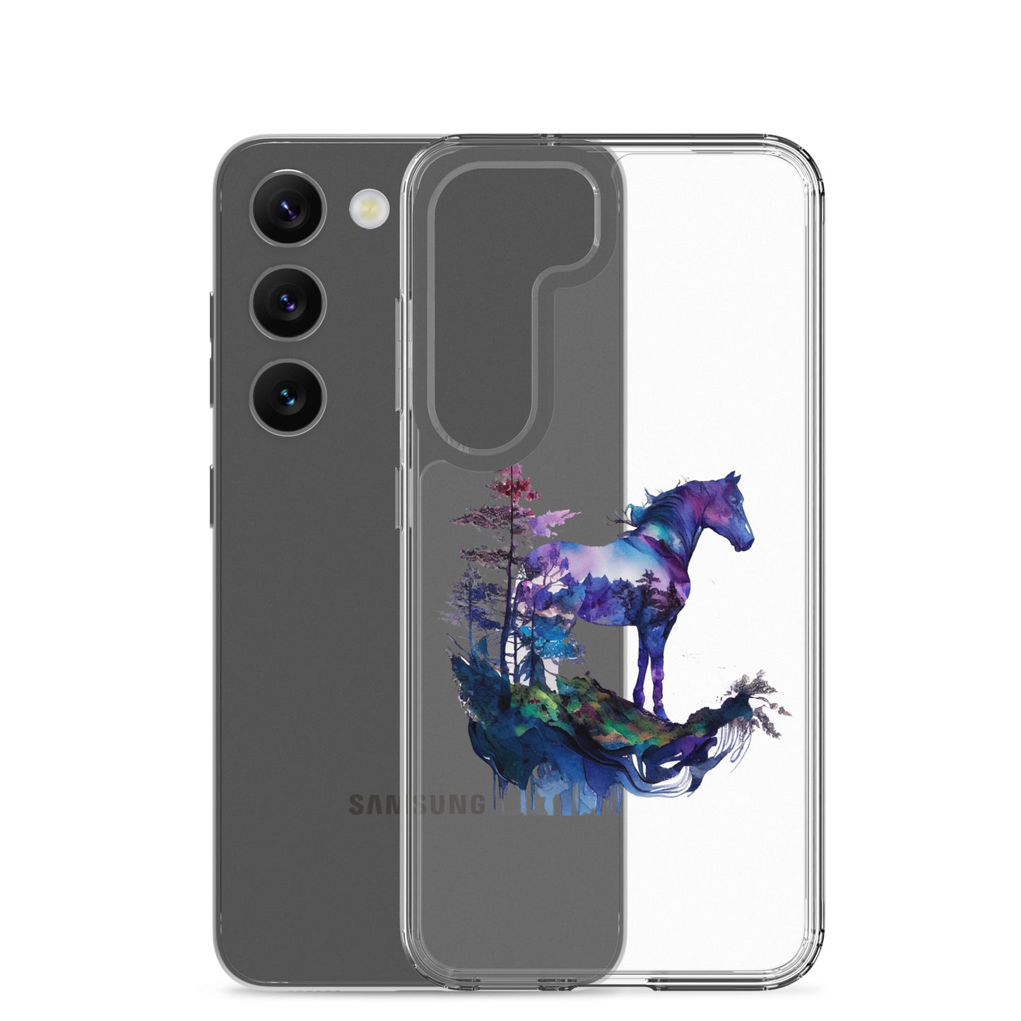 Indigo Mountain Horse Clear Case for Samsung®