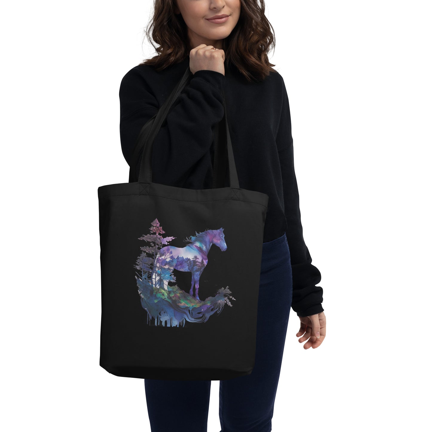 Indigo Mountain Horse Eco Tote Bag