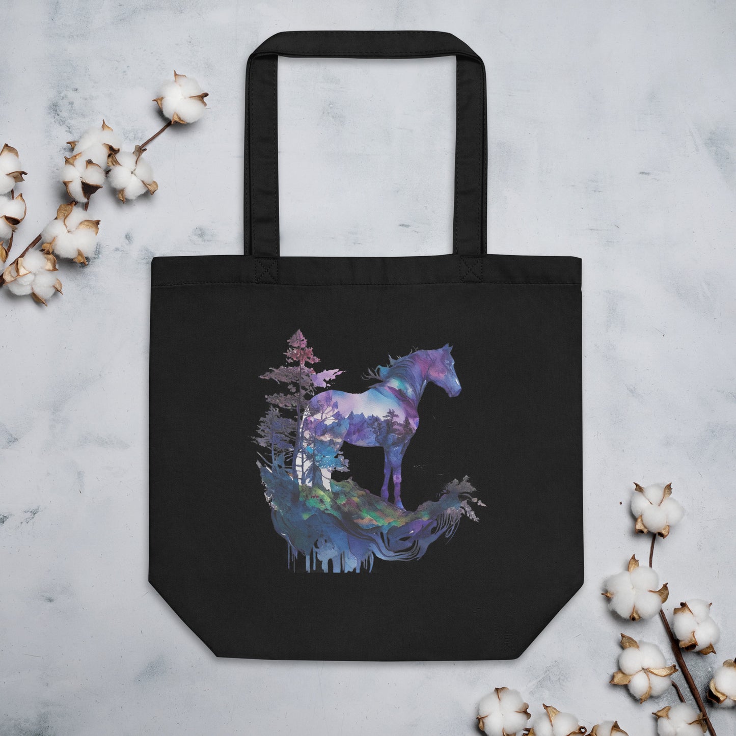 Indigo Mountain Horse Eco Tote Bag
