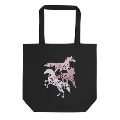 Wildflowers and Horses Eco Tote Bag