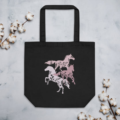 Wildflowers and Horses Eco Tote Bag