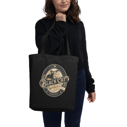 Black Cat Nine Lives Eco Tote Bag