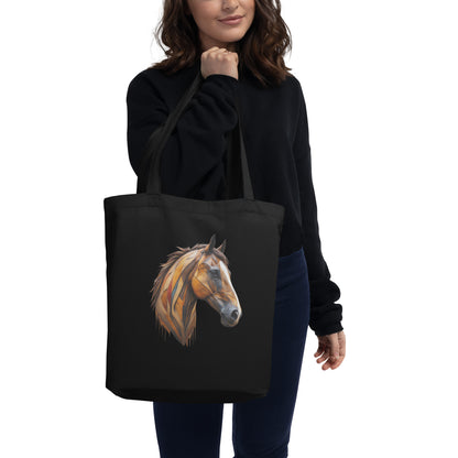 Geometric Horseplay Eco Tote Bag