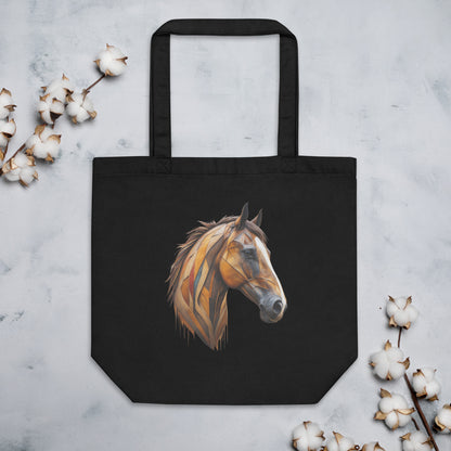 Geometric Horseplay Eco Tote Bag