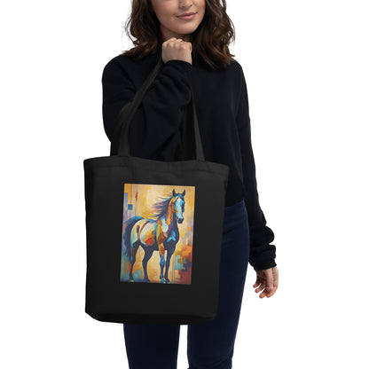 Abstract Equine Eco Tote Bag
