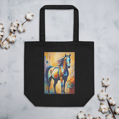 Abstract Equine Eco Tote Bag