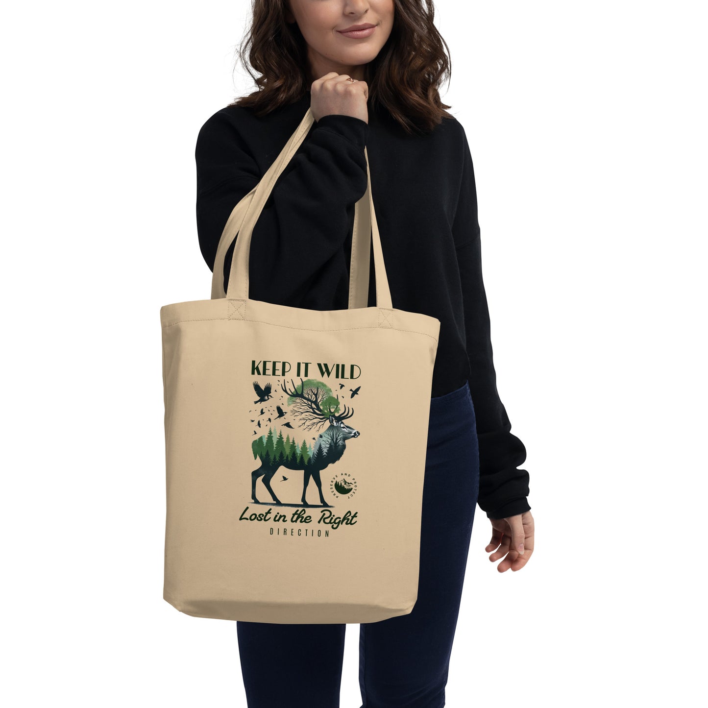 Keep It Wild Lost In The Right Direction Eco Tote Bag