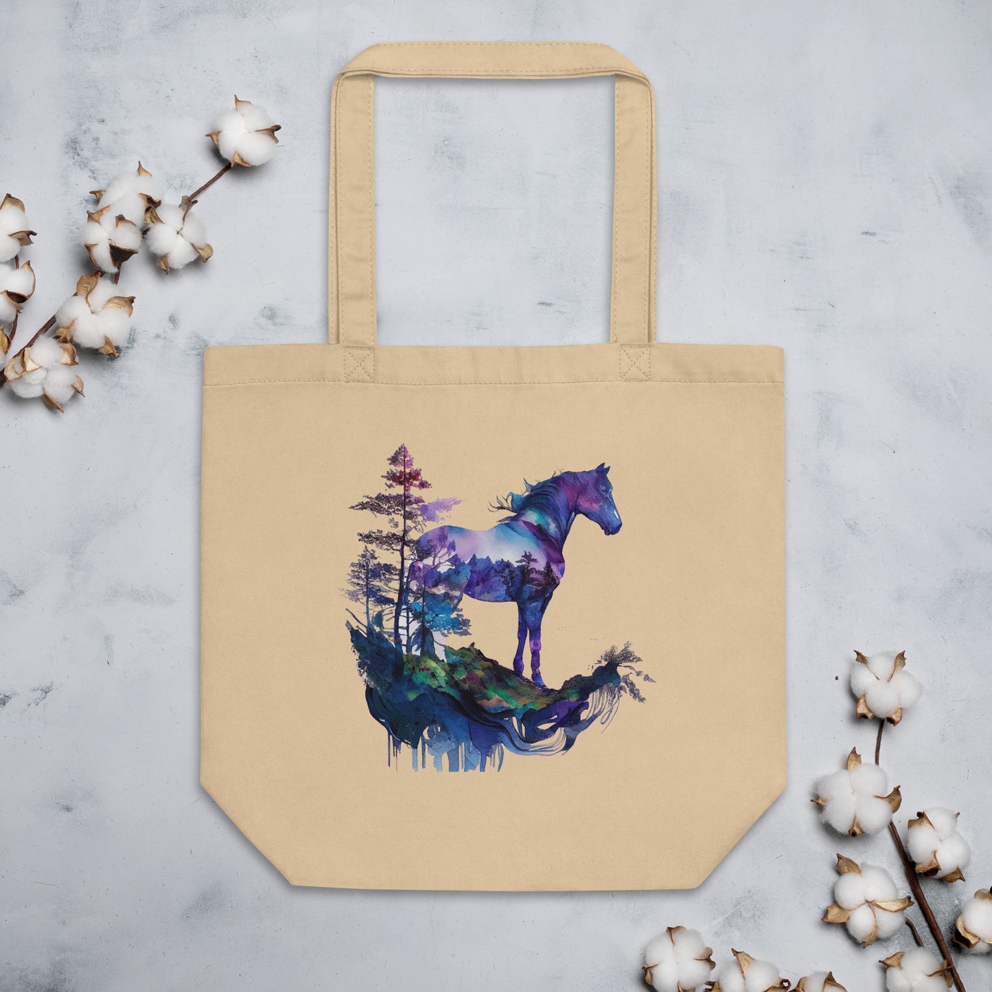 Indigo Mountain Horse Eco Tote Bag