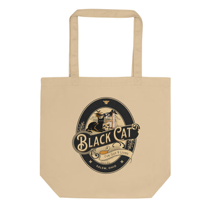 Black Cat Nine Lives Eco Tote Bag