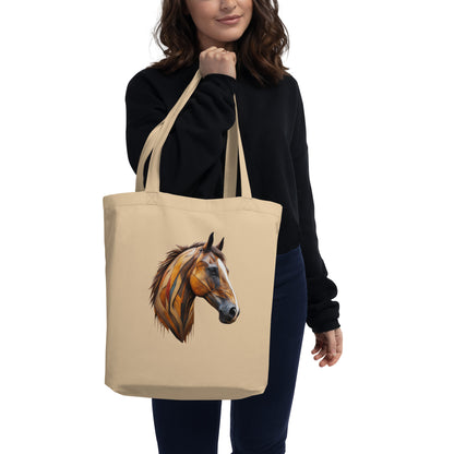 Geometric Horseplay Eco Tote Bag