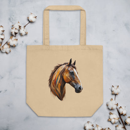 Geometric Horseplay Eco Tote Bag