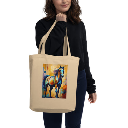 Abstract Equine Eco Tote Bag