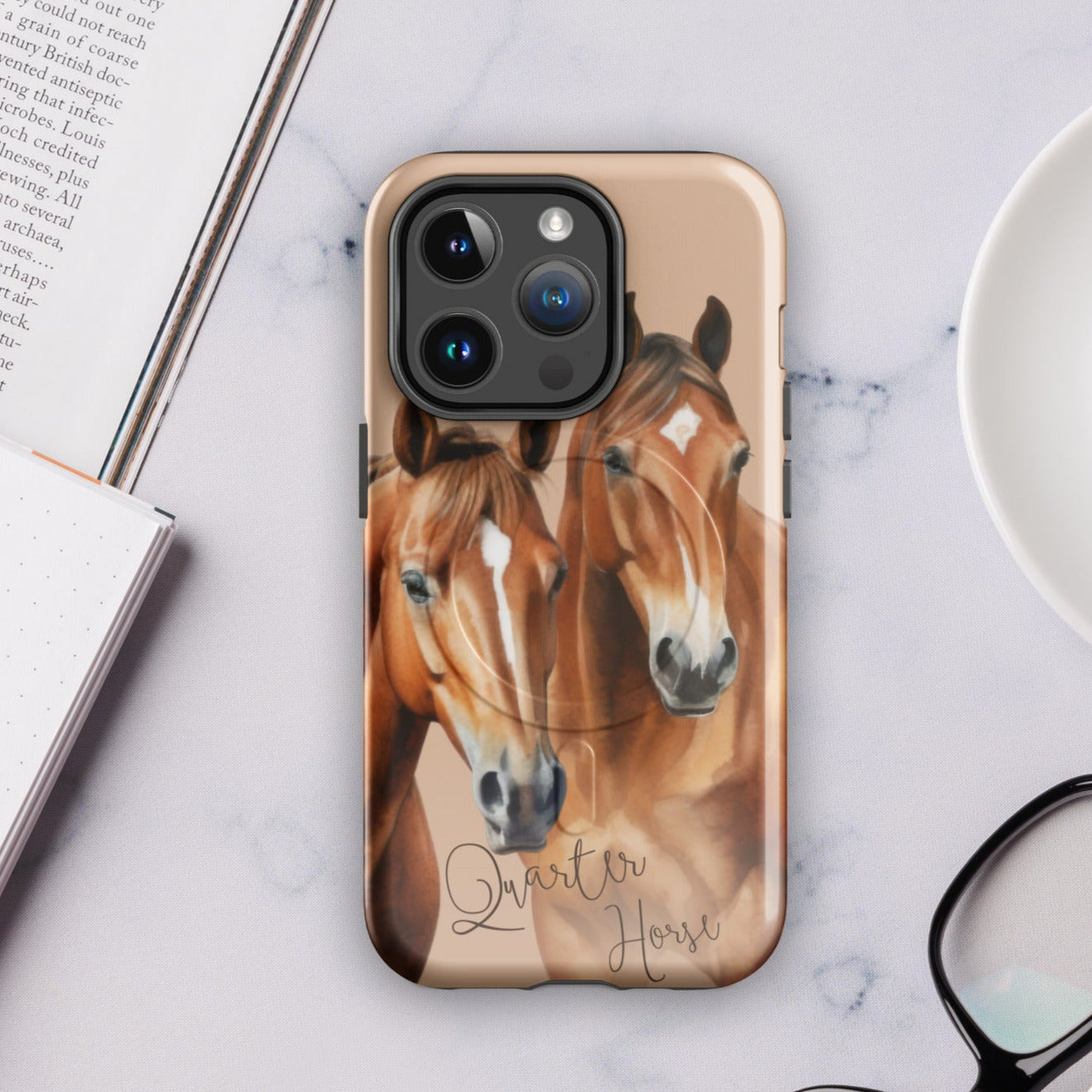 Horse Breeds - Quarter Horse MagSafe® tough case for iPhone®