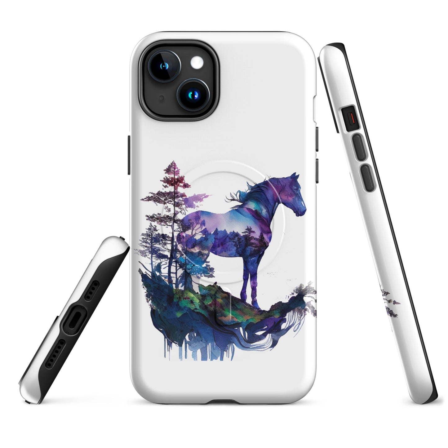 Indigo Mountain Horse MagSafe® tough case for iPhone®