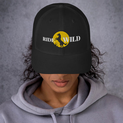 Ride Wild Embroidered Trucker Cap