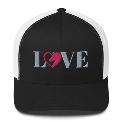 Love Horses  Embroidered Trucker Cap