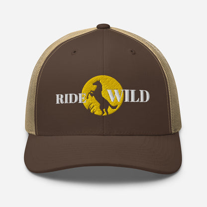 Ride Wild Embroidered Trucker Cap