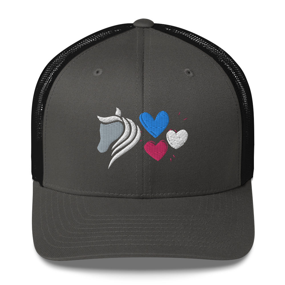 Love My Horse Embroidered Trucker Cap