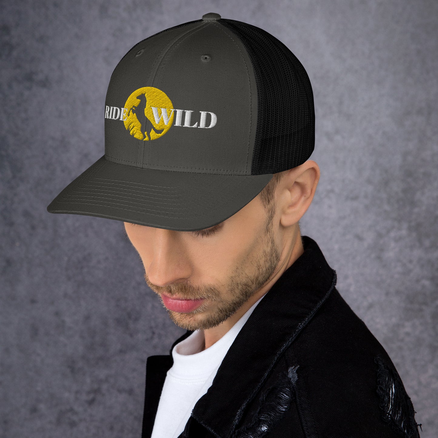 Ride Wild Embroidered Trucker Cap