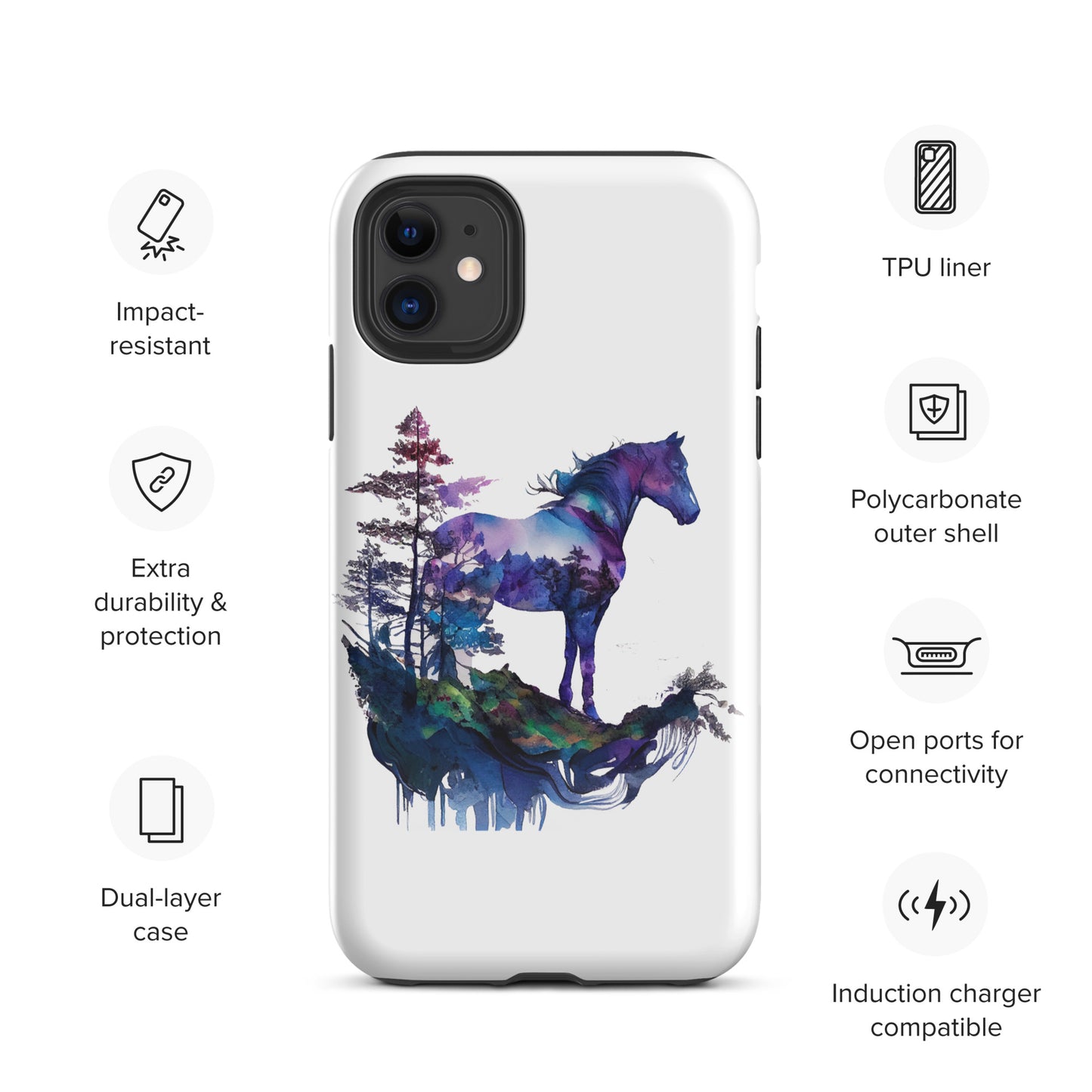 Indigo Mountain Horse Tough Case for iPhone®