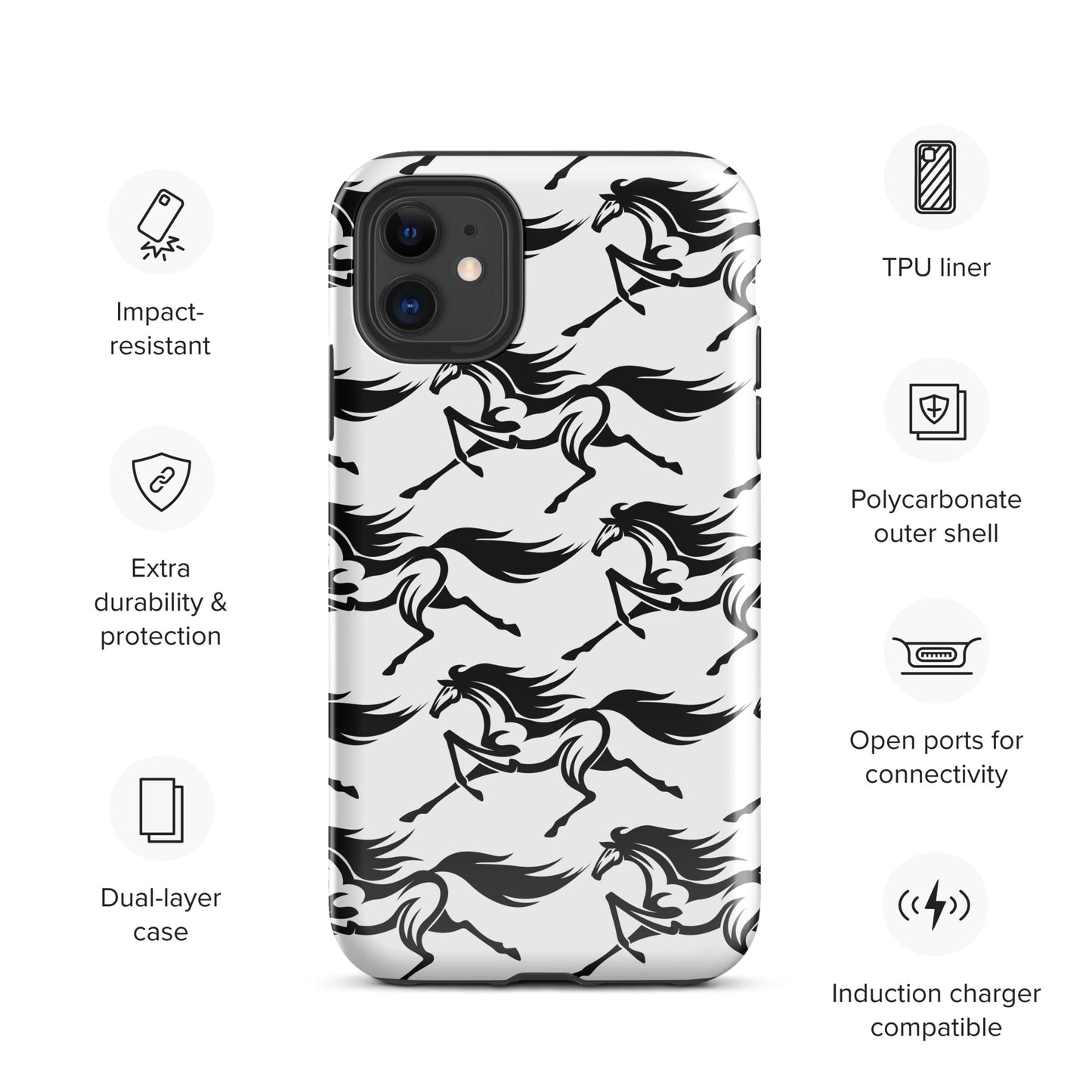 Running Wild Equine Tough Case for iPhone®