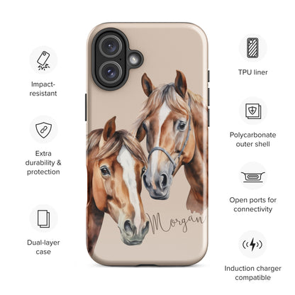 Horse Breeds - Morgan Tough Case for iPhone®