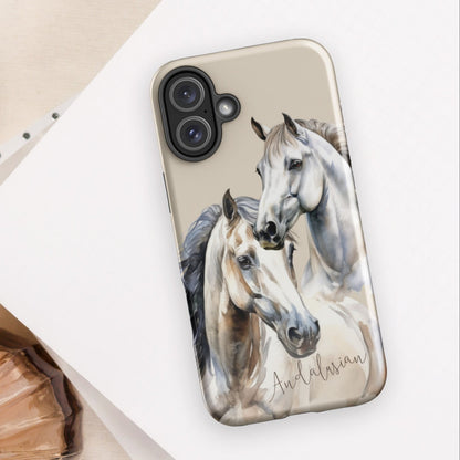 Horse Breeds - Andalusian Tough Case for iPhone®