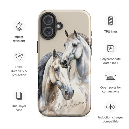 Horse Breeds - Andalusian Tough Case for iPhone®