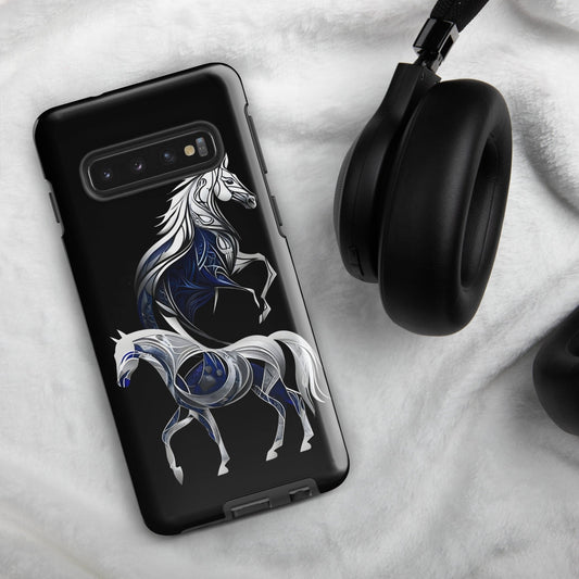 Geometric Blues Ponies Tough case for Samsung®