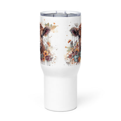 Country Meadow Cutie Travel mug with a handle