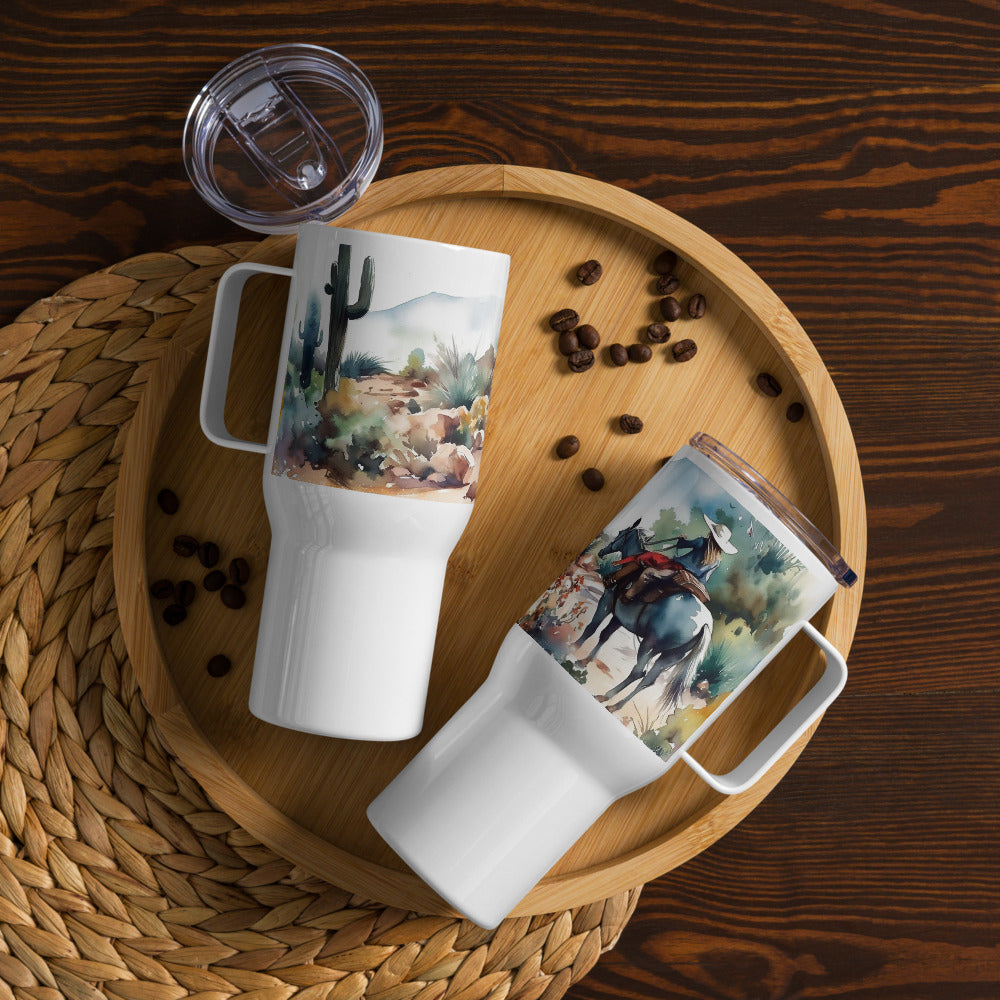 Desert Ride Travel Mug with Handle