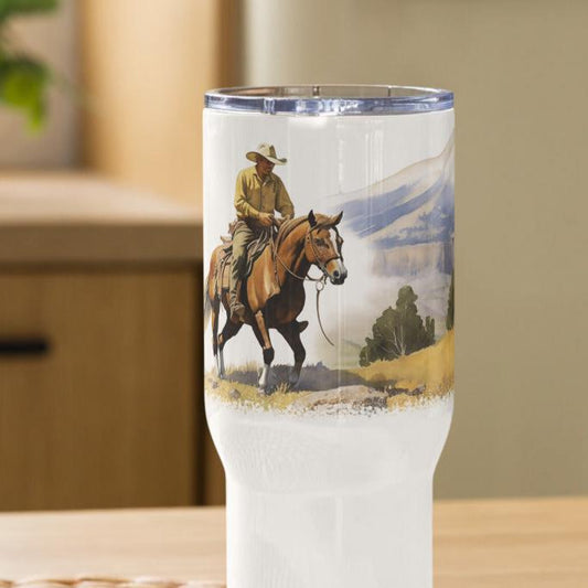 Mountain Ride Travel Mug With Handle