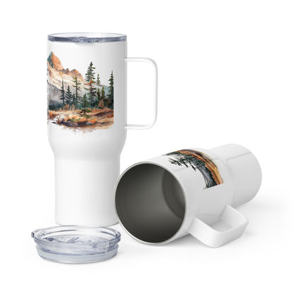 Life Is Better In The Mountains Travel Mug with Handle