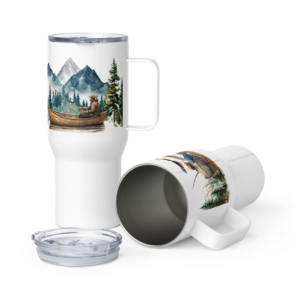 Nature's Still Waters Travel Mug With Handle