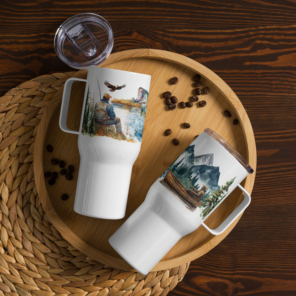 Nature's Still Waters Travel Mug With Handle