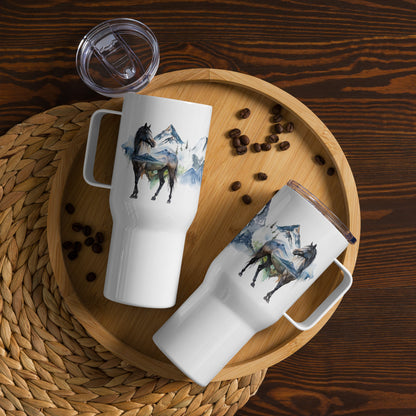 Mountain Horse Travel mug with a handle