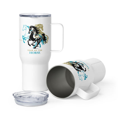 Year of the Horse Travel mug with a handle