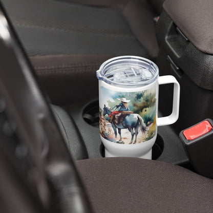 Desert Ride Travel Mug with Handle