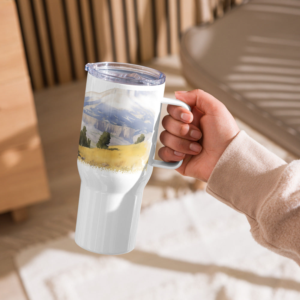 Mountain Ride Travel Mug With Handle