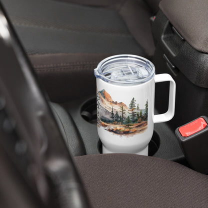 Life Is Better In The Mountains Travel Mug with Handle