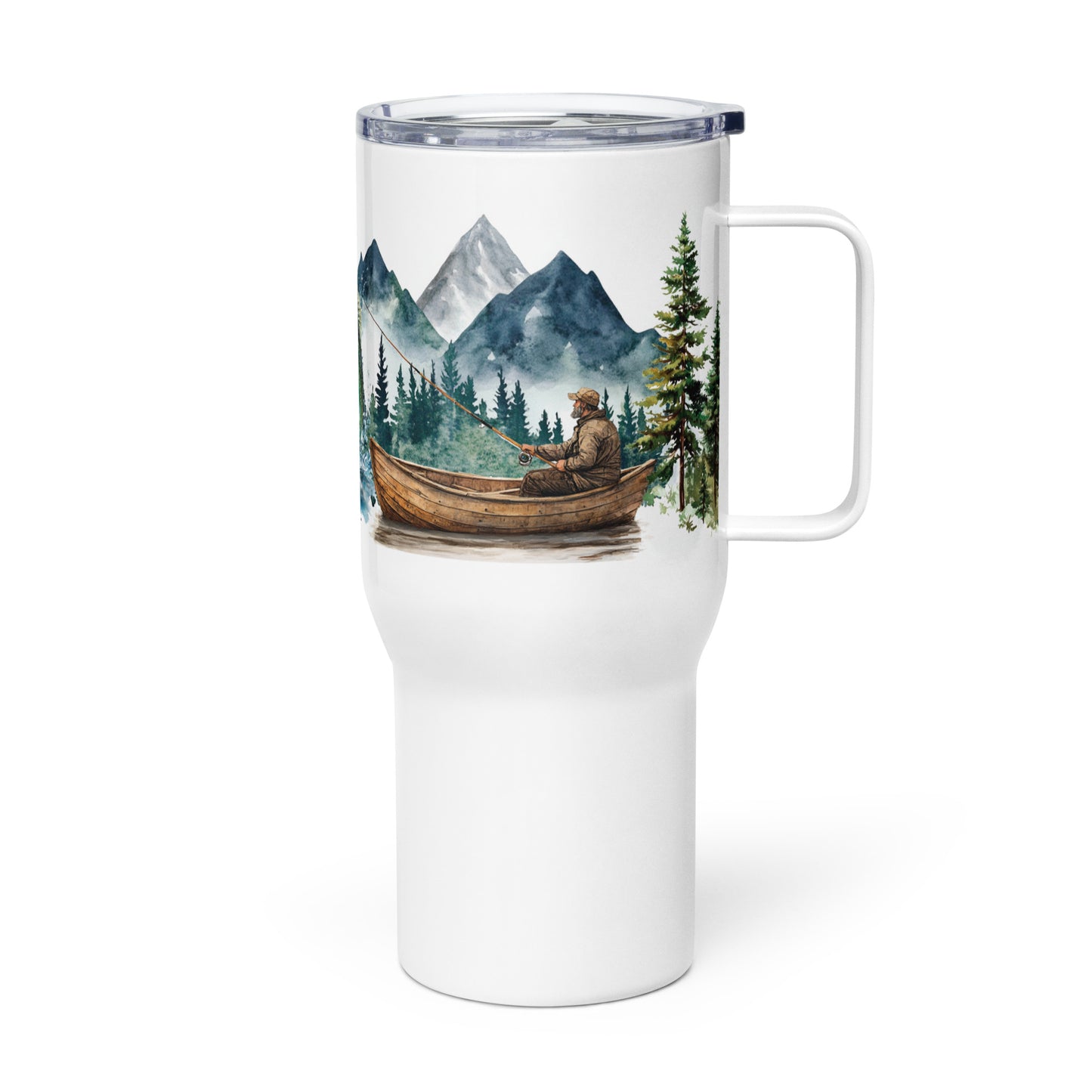 Nature's Still Waters Travel Mug With Handle