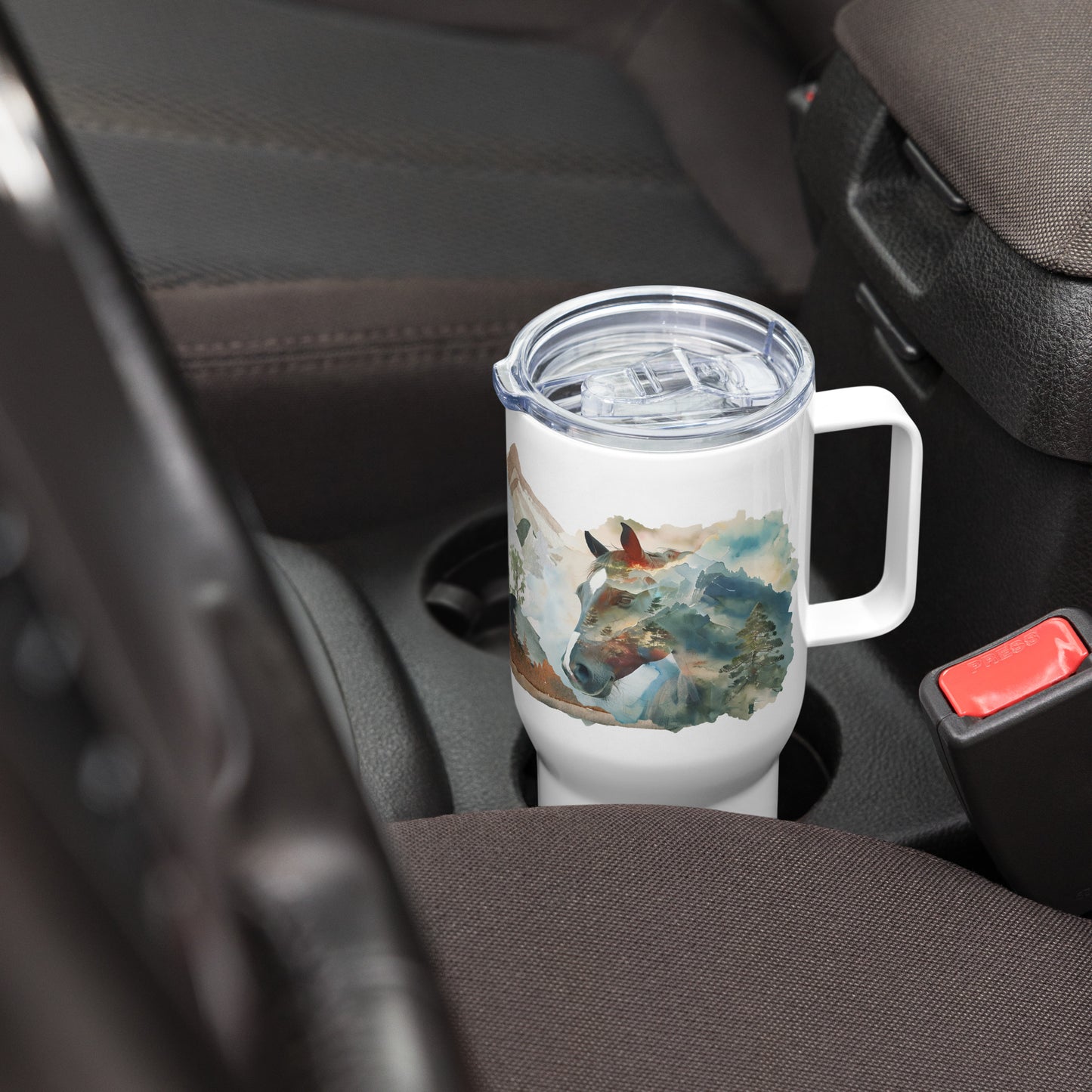 Untamed Horizons Travel mug with a handle