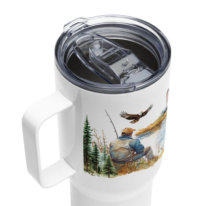 Nature's Still Waters Travel Mug With Handle