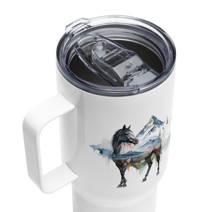 Mountain Horse Travel mug with a handle