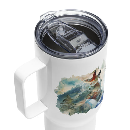 Untamed Horizons Travel mug with a handle