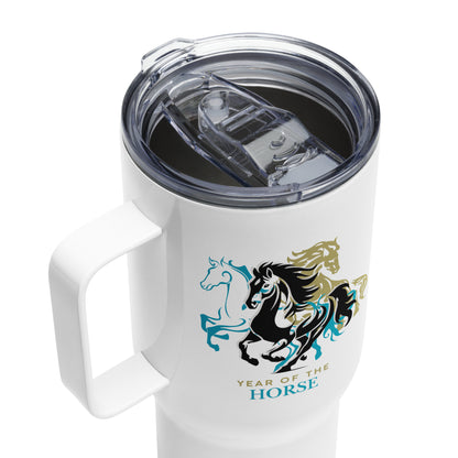 Year of the Horse Travel mug with a handle