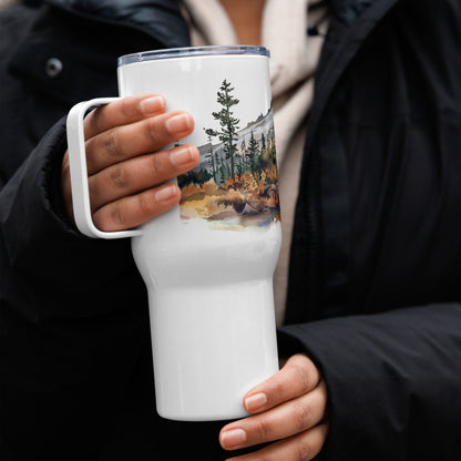 Life Is Better In The Mountains Travel Mug with Handle