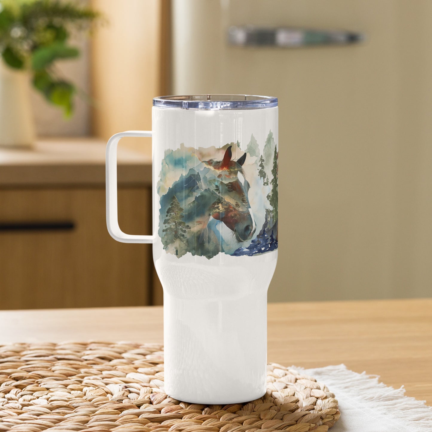 Untamed Horizons Travel mug with a handle