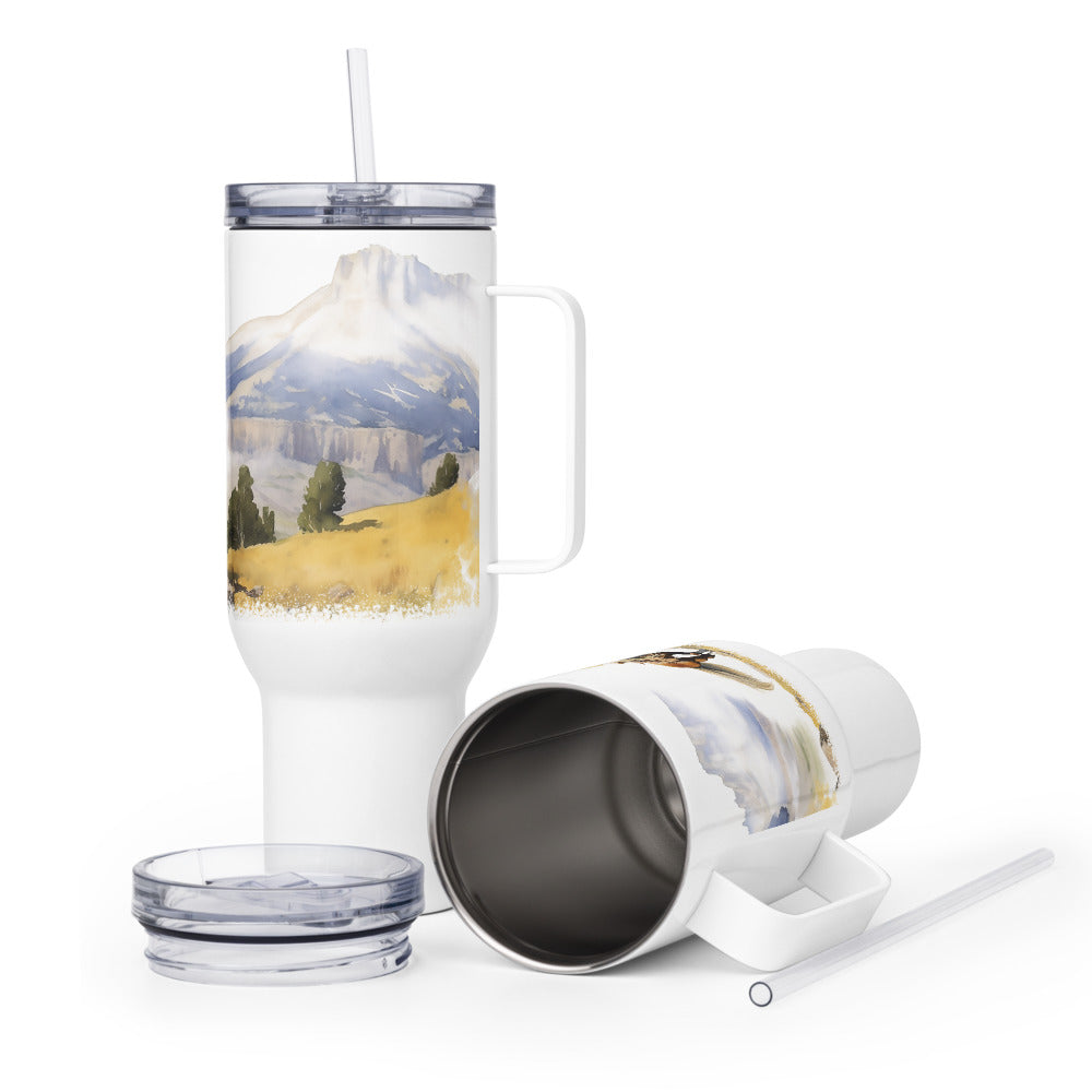 Mountain Ride Travel Mug With Handle