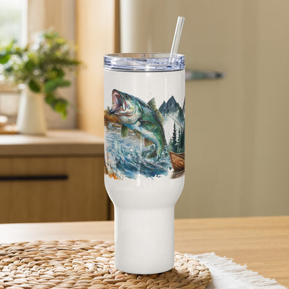 Nature's Still Waters Travel Mug With Handle